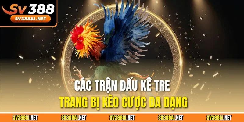 Các trận đấu kê tre trang bị kèo cược đa dạng